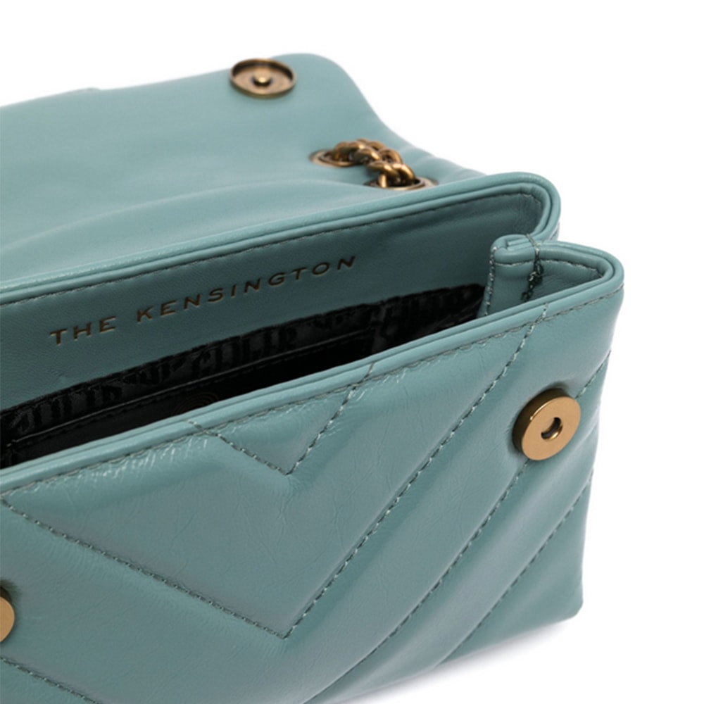 Bolso Kensington Turquesa Acolchado con Cadena de Kurt Geiger | GalleryCarrile foto 4