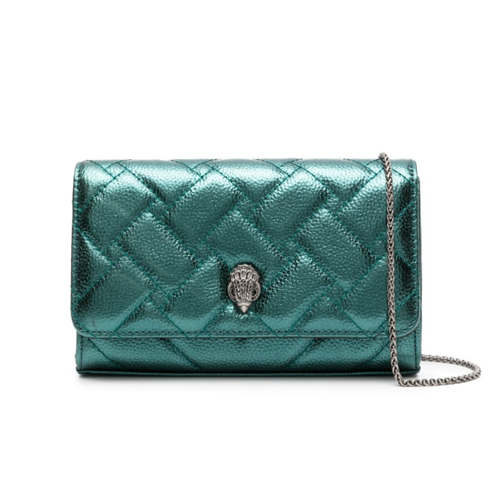 Cartera Cadena Piel Kurt Geiger Verde Extra Mini Kensington