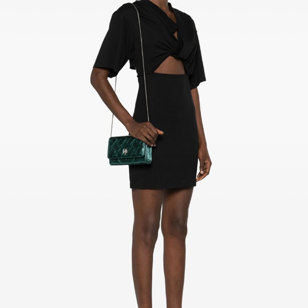 Cartera Verde Acolchada con Cadena Kurt Geiger | Gallery Carrile Moda Exclusiva foto 2
