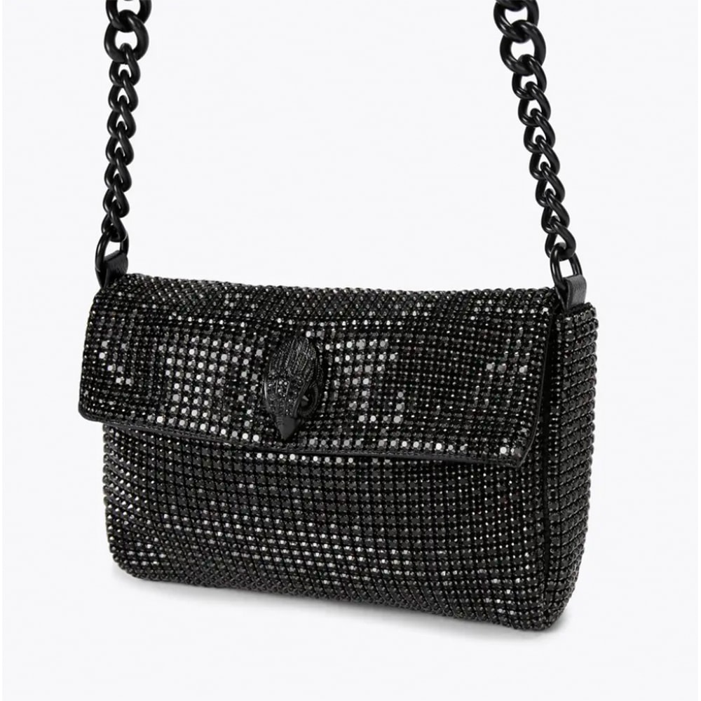 Elegante Clutch de Malla Negra Kurt Geiger | Glamour de Noche foto 4