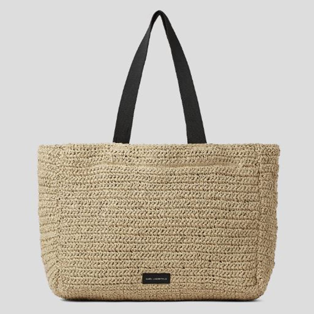 Compra Bolso Tote Karl Lagerfeld Rafia Playero | Galería Carrile foto 2