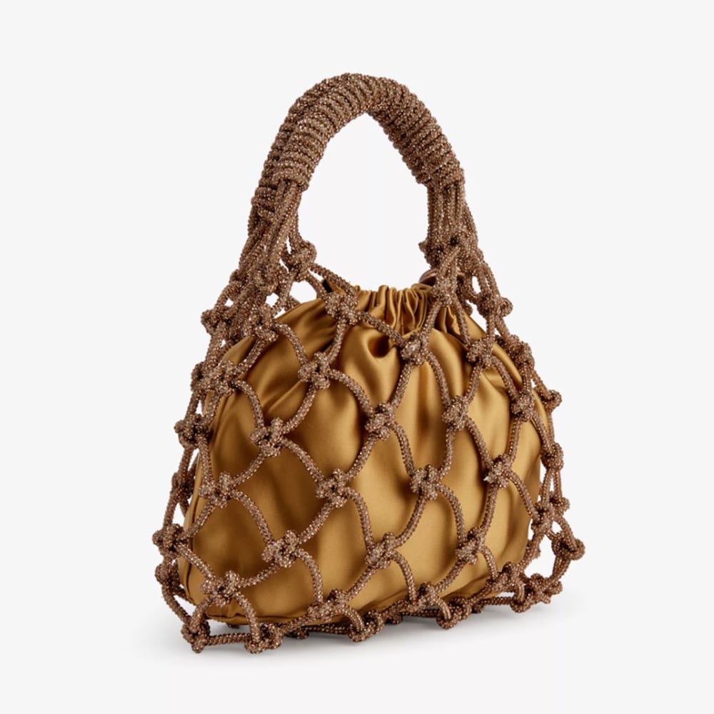 El Elegante Bolso Tote de Malla Bronce de Kurt Geiger: Tu Compañero de Lujo foto 2
