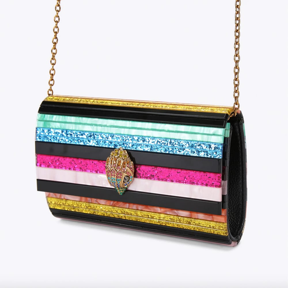 Explora el Clutch con Purpurina Multicolor de Kurt Geiger para Elegancia Atemporal foto 3