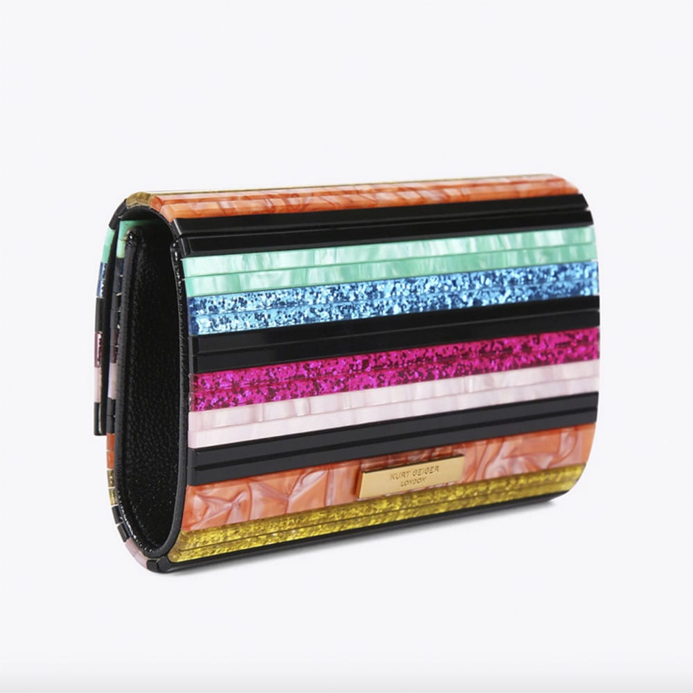 Explora el Clutch con Purpurina Multicolor de Kurt Geiger para Elegancia Atemporal foto 4