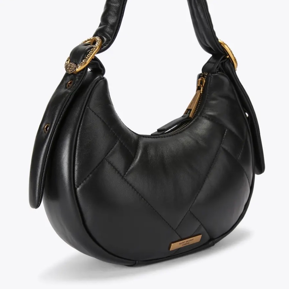 Bolso Kurt Geiger acolchado negro media luna | Moda y estilo único | Gallery Carrile foto 4