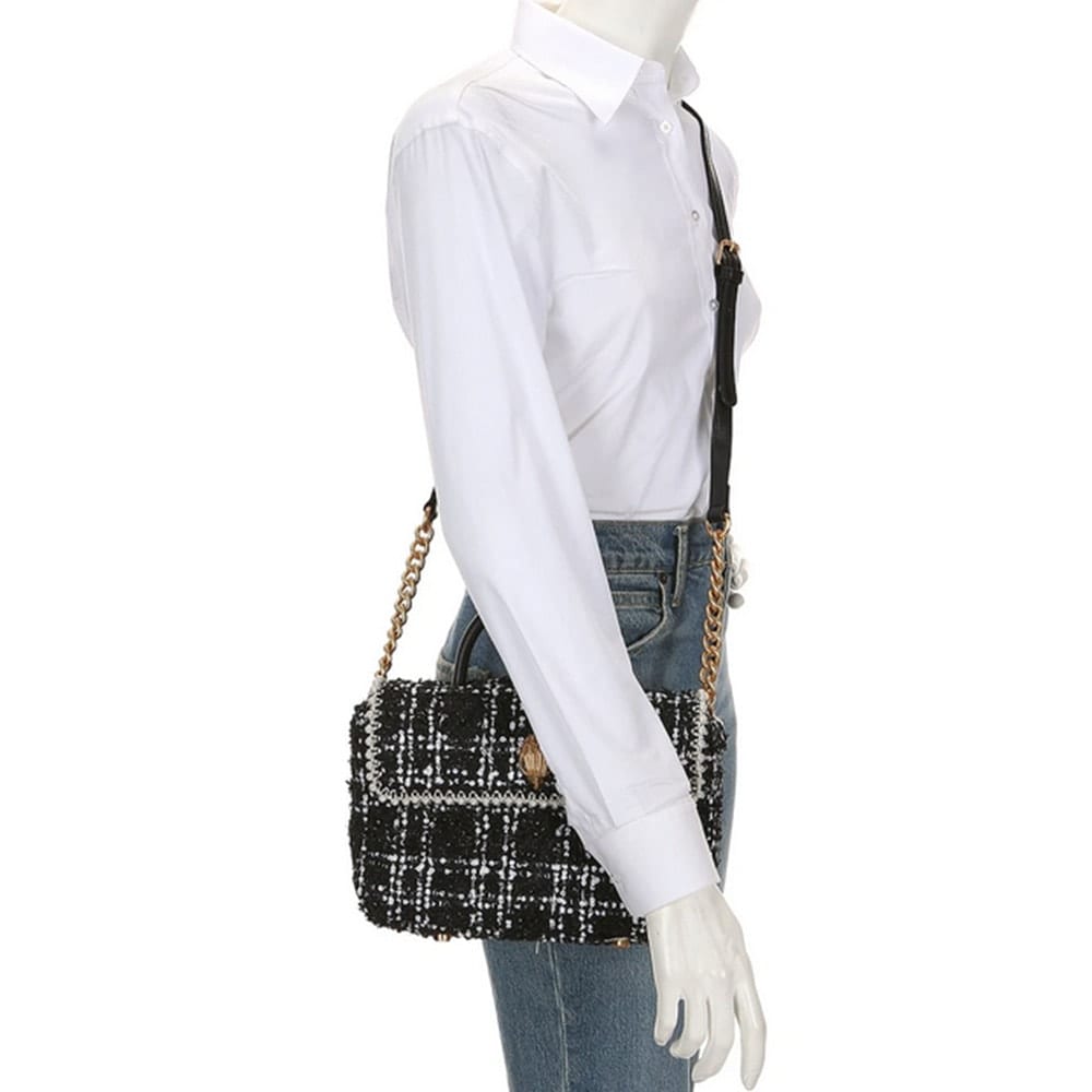 Bolso Kurt Geiger Mini Kensington de Tweed con Lentejuelas - Estilo Sofisticado foto 2