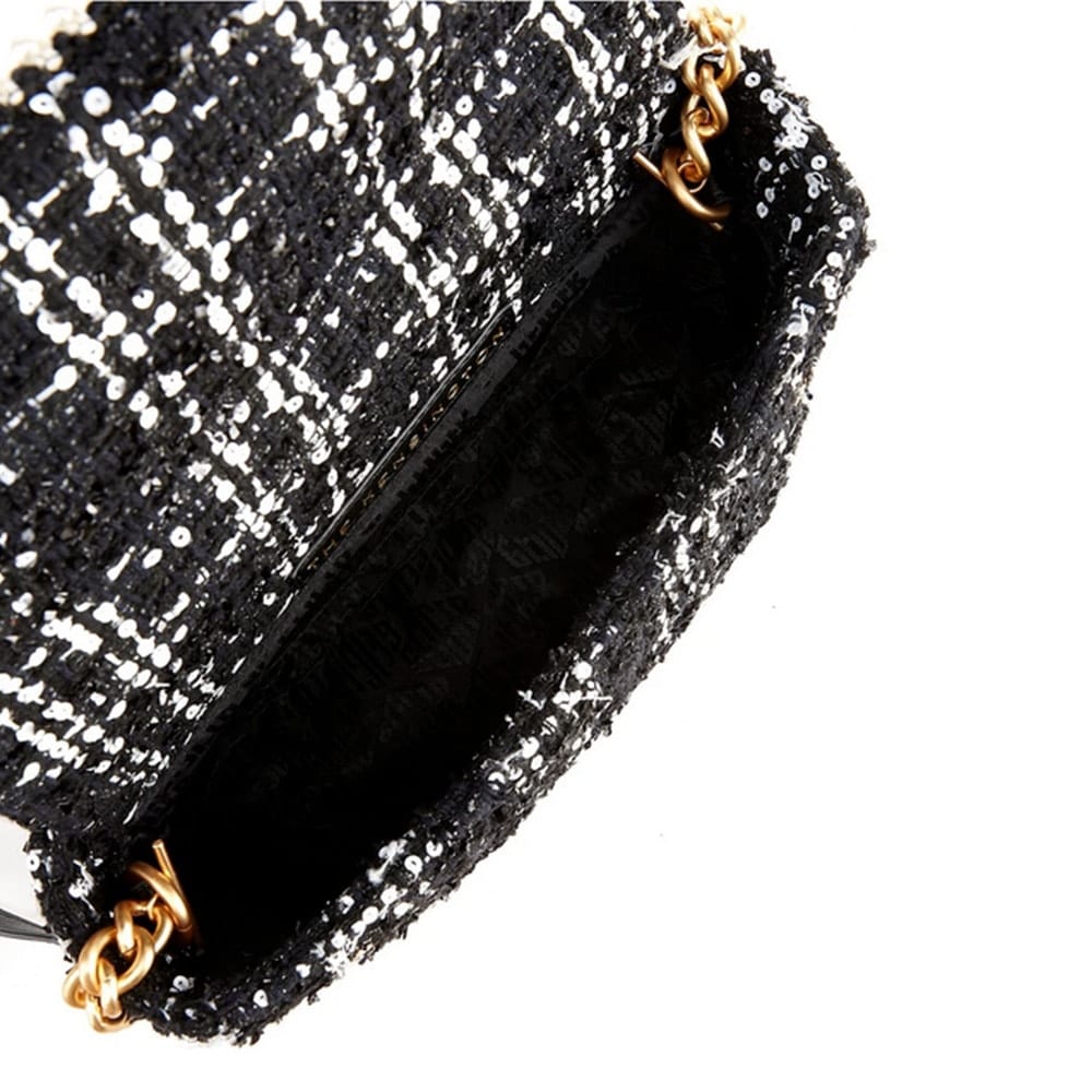 Bolso Kurt Geiger Mini Kensington de Tweed con Lentejuelas - Estilo Sofisticado foto 4