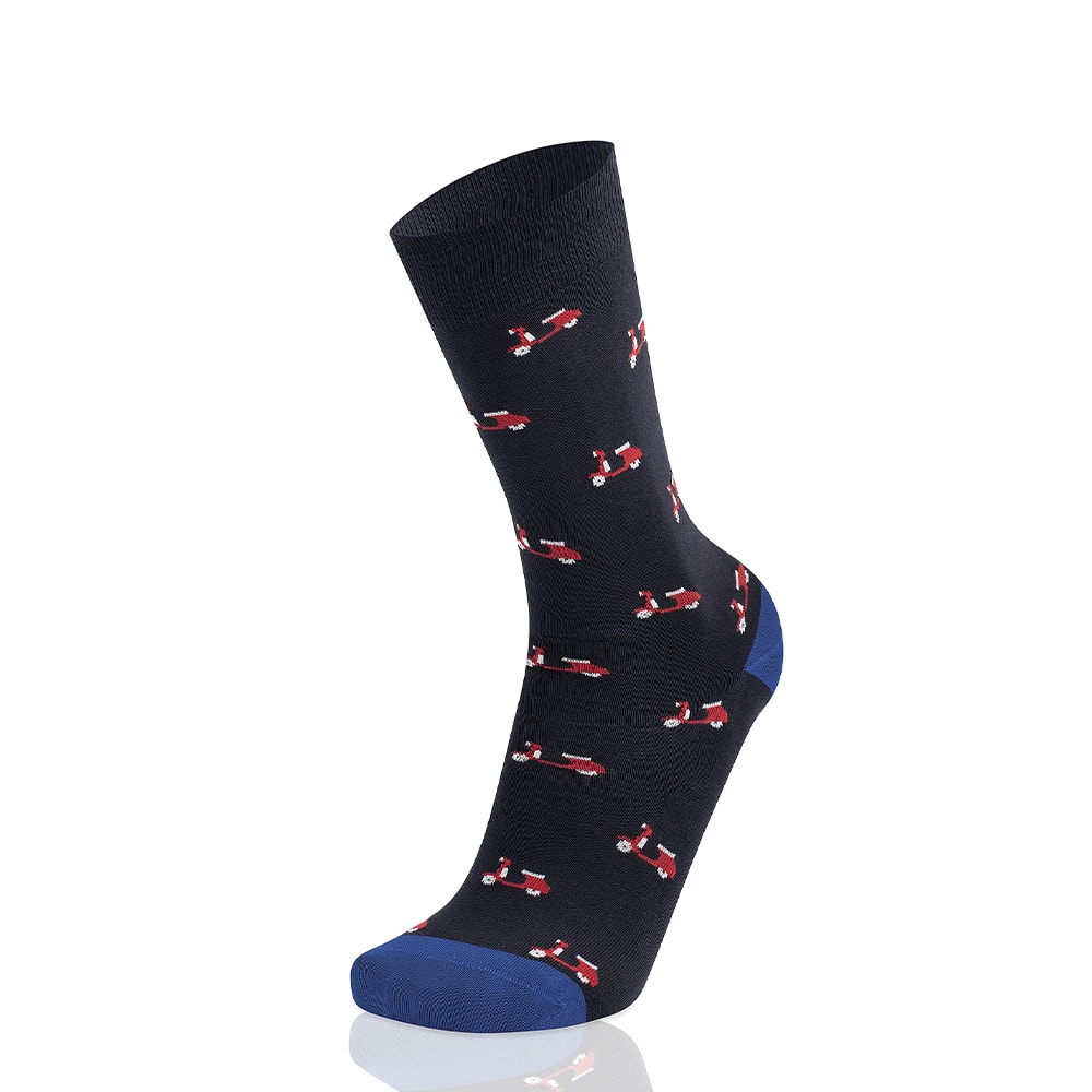 Calcetines Azules Algodón Caballero West Mister Vespas