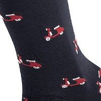 Calcetines Caballero West Mister con Motivo de Vespas - Diseño en Rojo y Azul | Gallery Carrilé foto 2