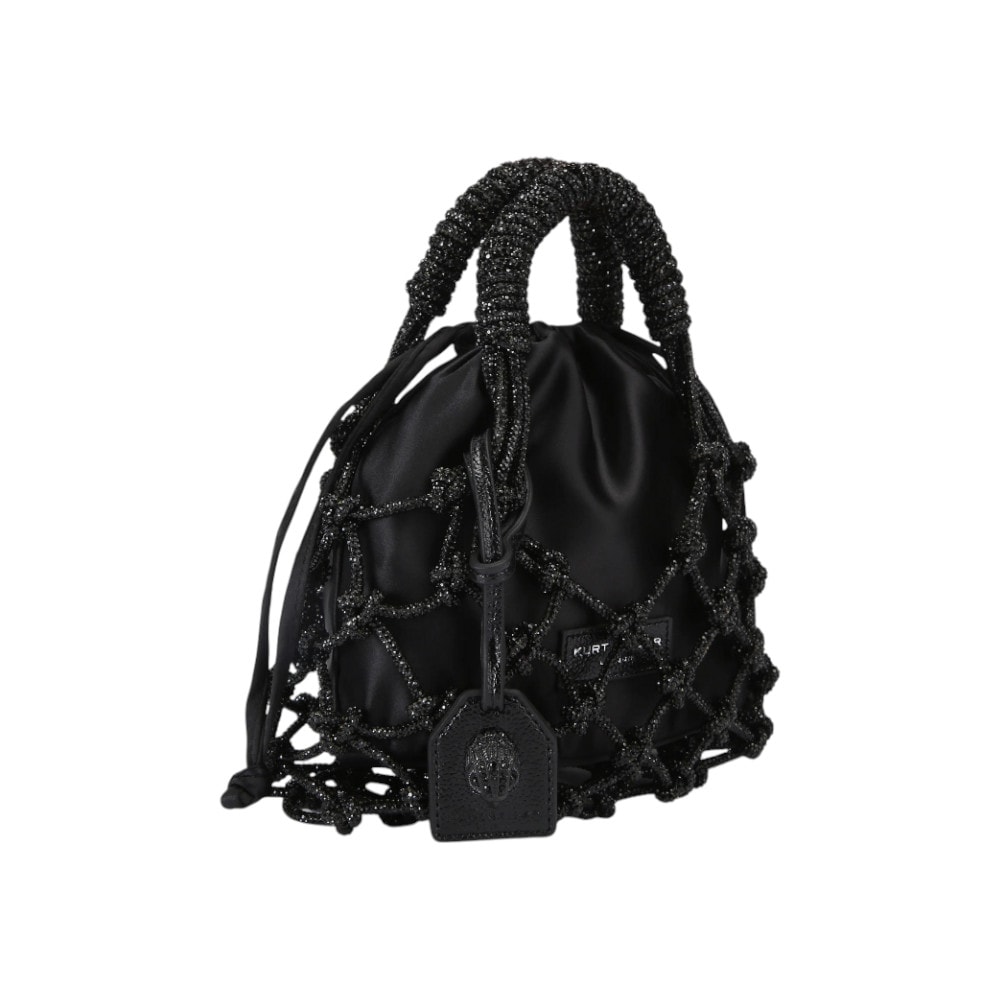 Kurt Geiger Bolso Negro Macrame – Elegante y Único foto 2