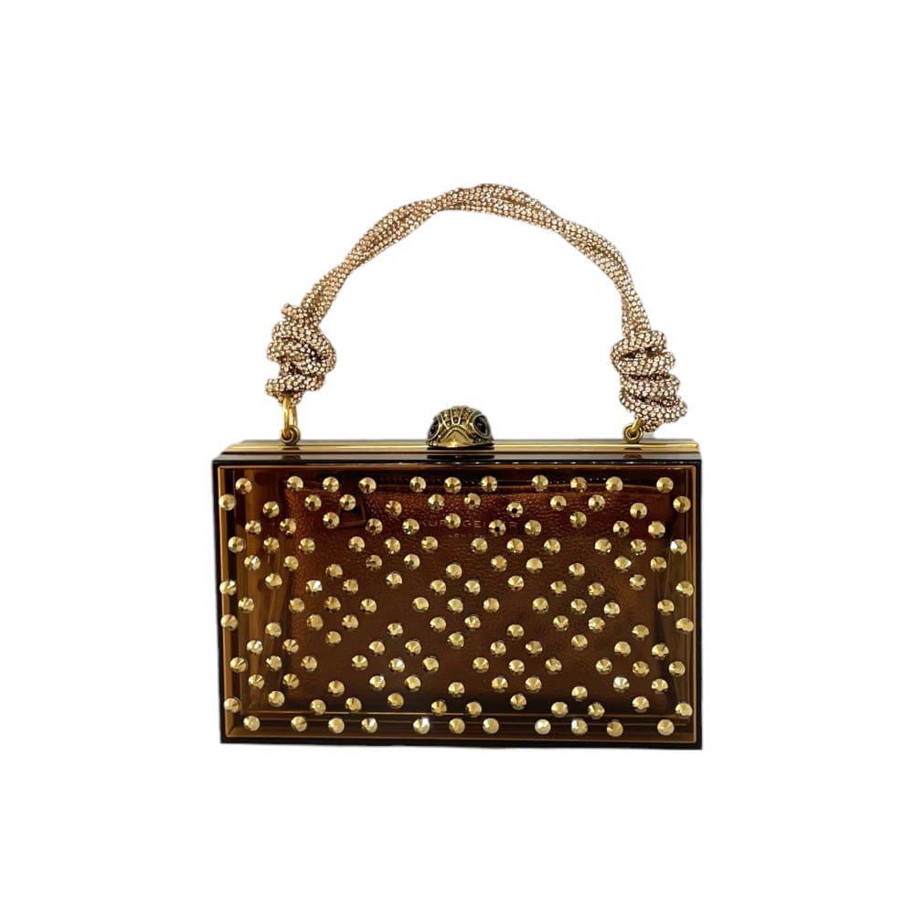 Bolso de mano Kurt Geiger 4356460999 Macrame Handle Box Clutch