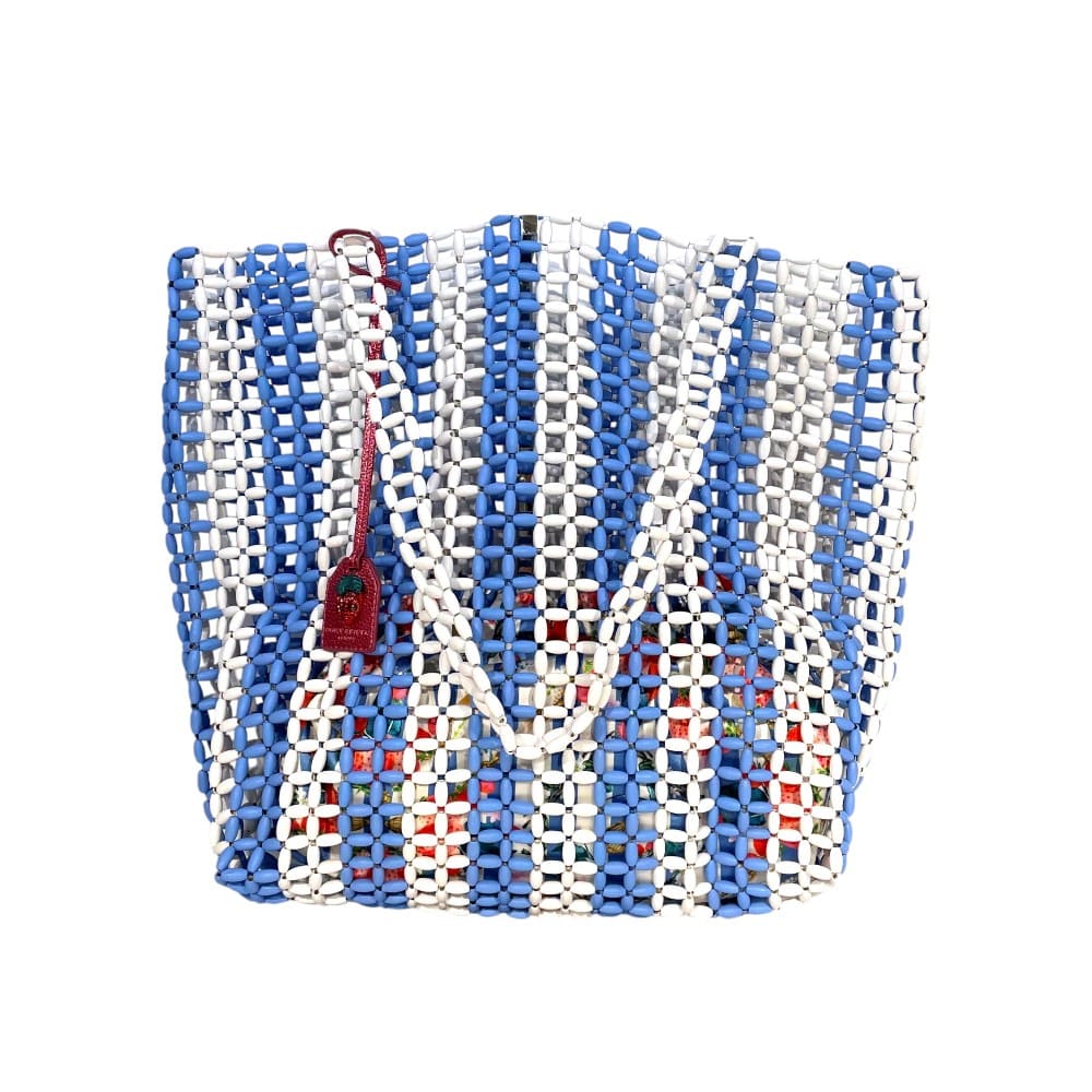 Bolso Kurt Geiger Shopper Azul 4377289999 Beaded Kensington 