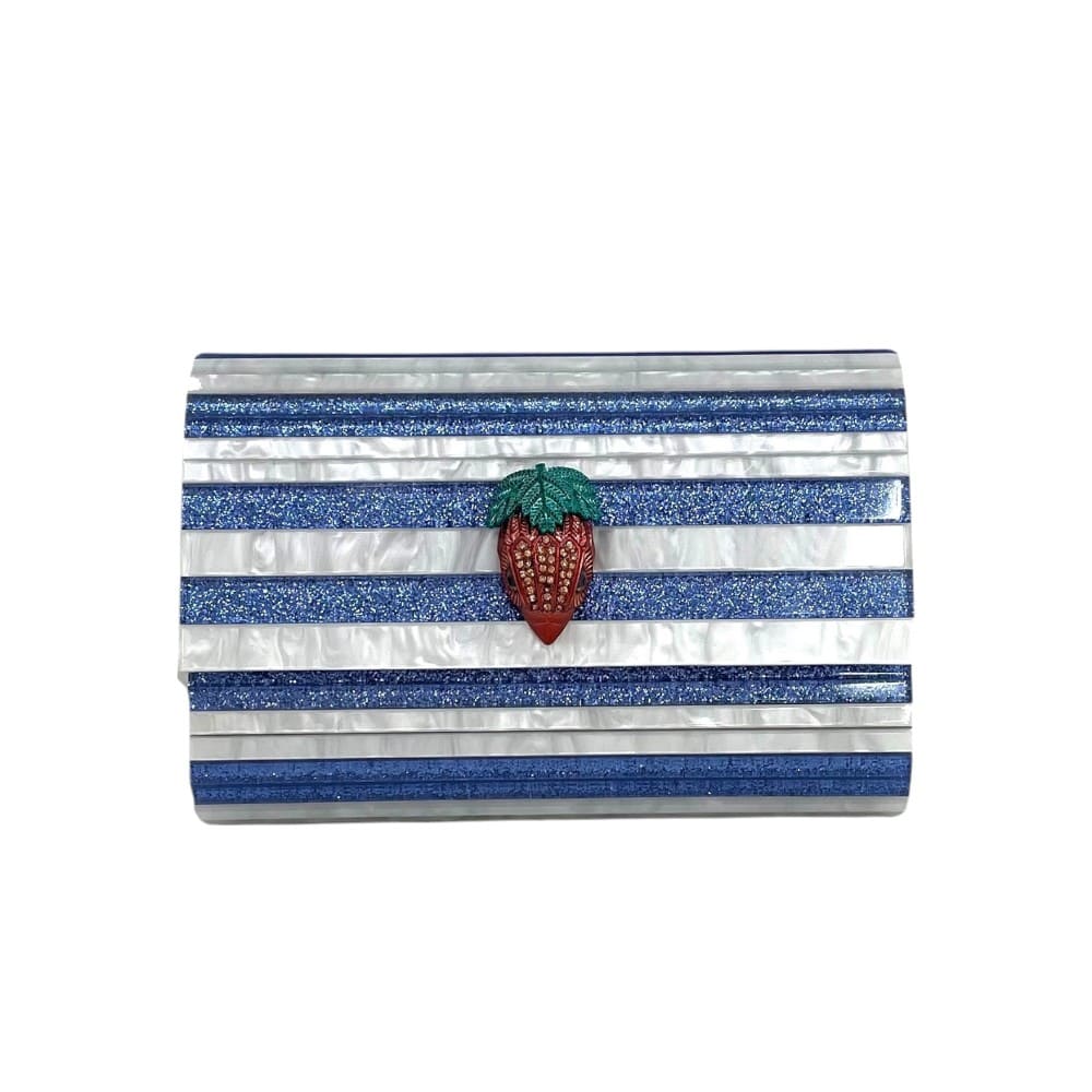 Clutch Kurt Geiger Rayas Azules 4357219979 Party Eagle
