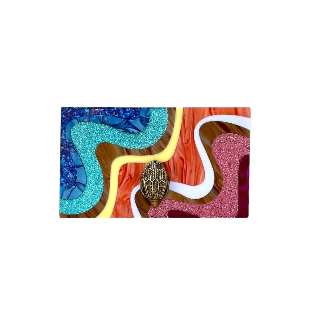 Cartera Multicolor Kurt Geiger 4356869979 Party Box Clutch