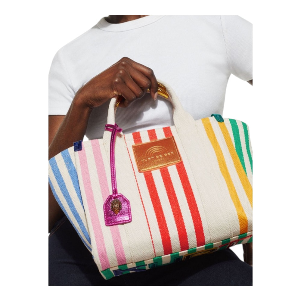 Bolso Kurt Geiger de rayas multicolores - Fashionable y elegante foto 3