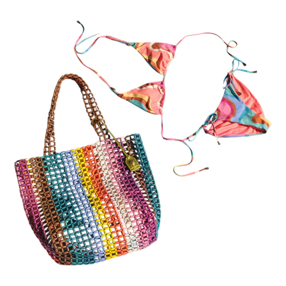Bolso Kurt Geiger Multicolor de rayas - Estilo único para tu look foto 2
