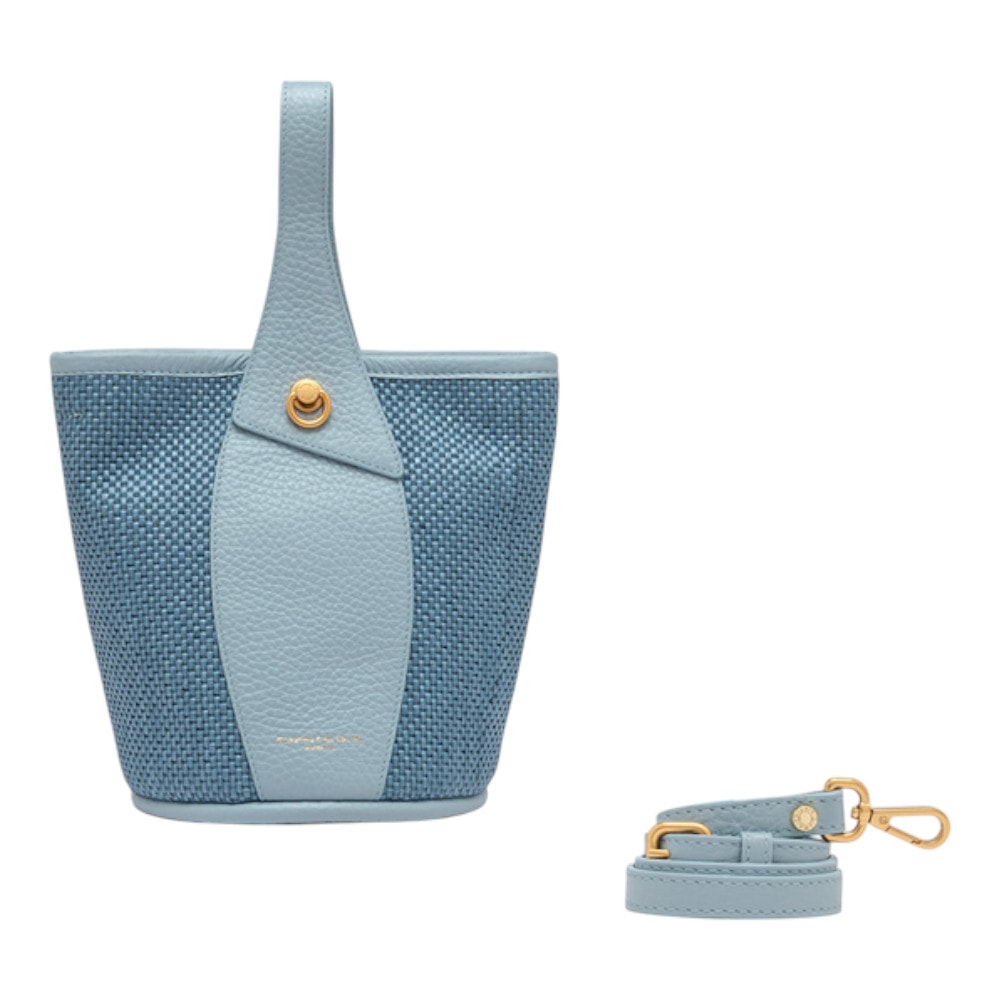 Bolso Gianni Chiarini Azul Rafia Ester 11380
