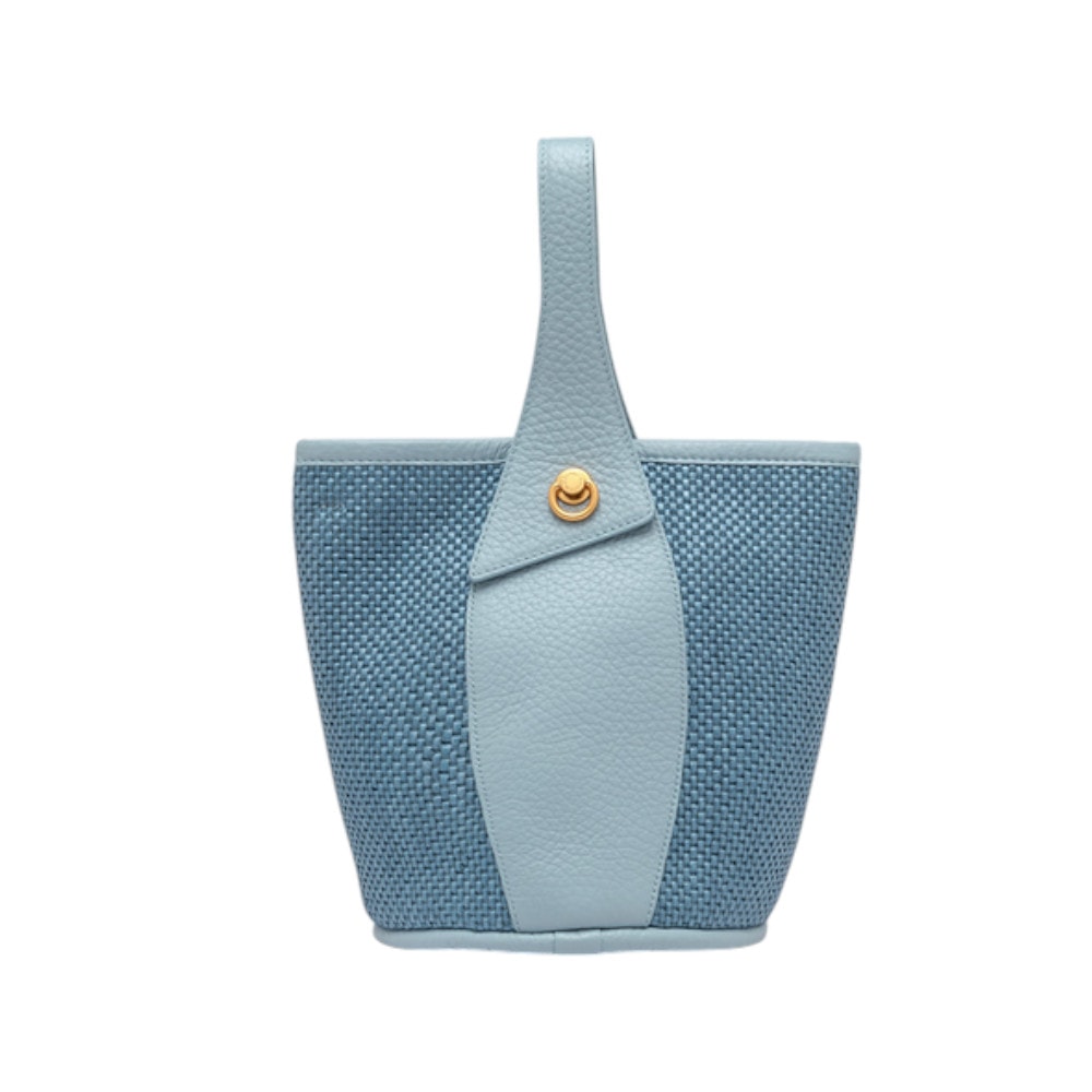 Bolso Gianni Chiarini Azul Azafata - Elegancia y Diseño Artesanal foto 2