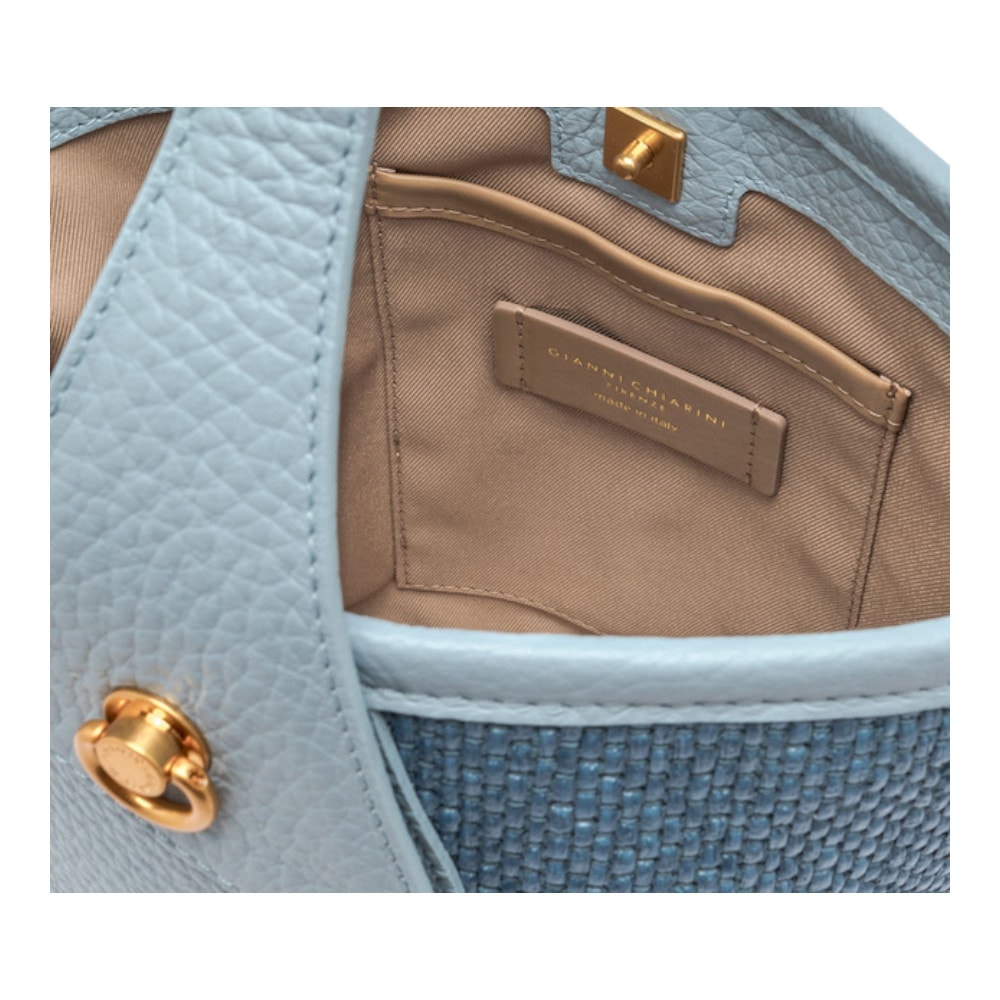 Bolso Gianni Chiarini Azul Azafata - Elegancia y Diseño Artesanal foto 4