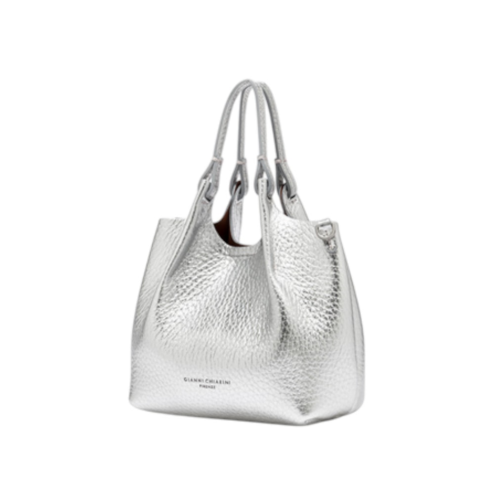 Bolso Gianni Chiarini Plateado - Sofisticación y Estilo Atemporal foto 4