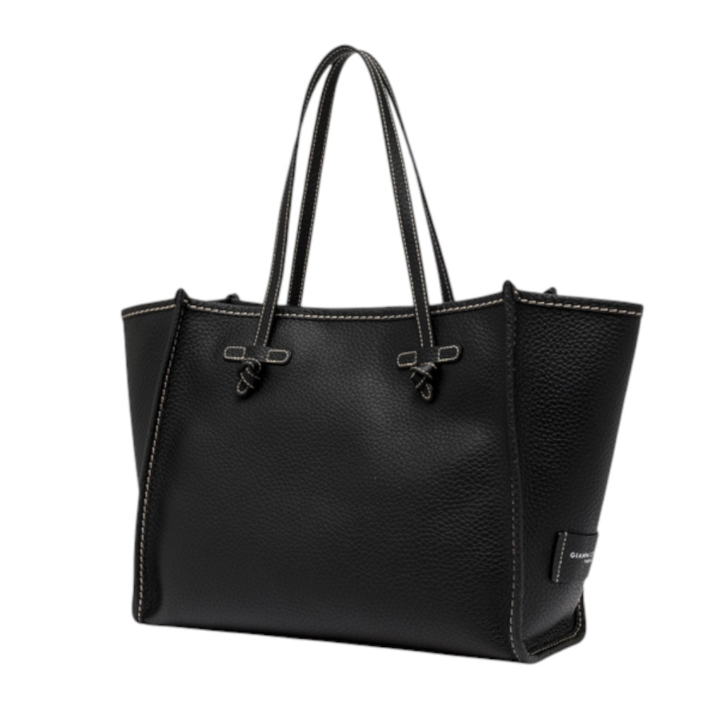Bolso Shopper mujer Marcella negro piel – Elegancia urbana y versatilidad foto 4