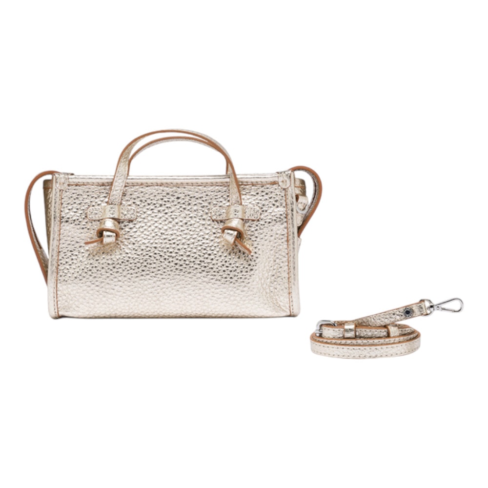 Bolso mujer Marcella mini dorado – Brillo y estilo en formato compacto foto 2