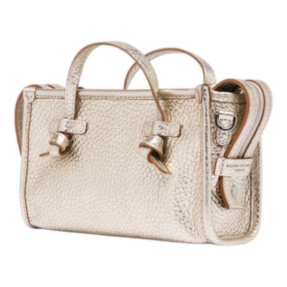 Bolso mujer Marcella mini dorado – Brillo y estilo en formato compacto foto 3