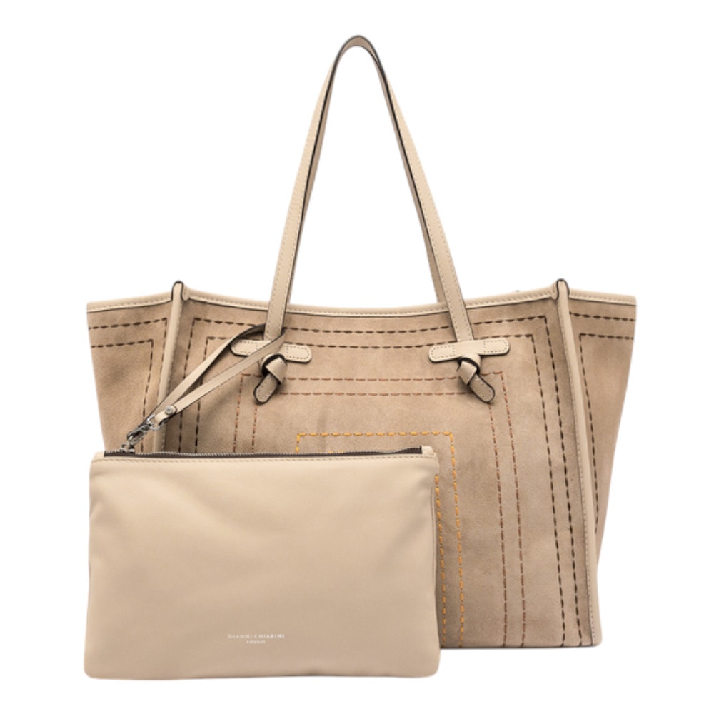Bolso mujer Marcella shopper ante beige bordado – Elegancia bohemia y funcional foto 4