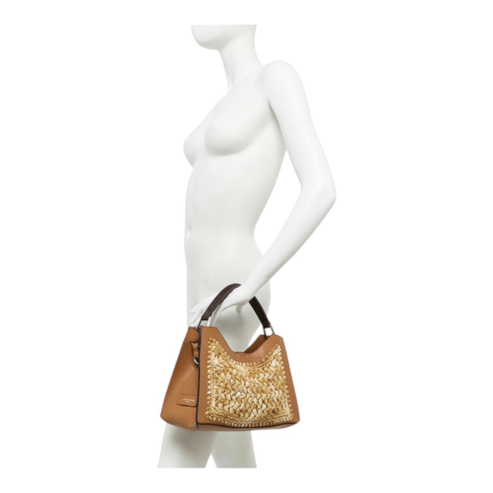 Bolso Gianni Chiarini de Paja y Piel Trenzada | Verano 2025 foto 2