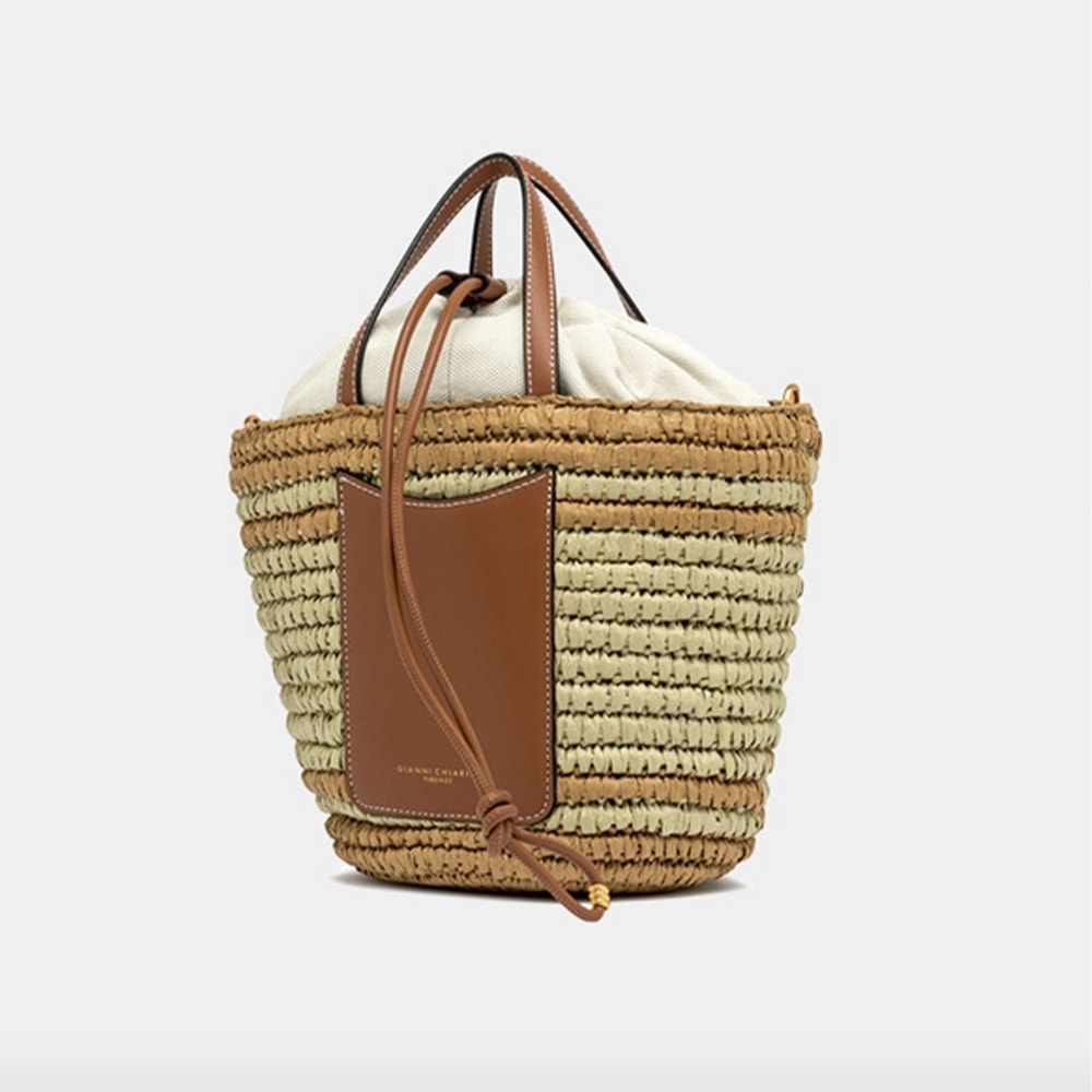Bolso Gianni Marra rafia shopper – Elegancia funcional para tu día a día foto 2