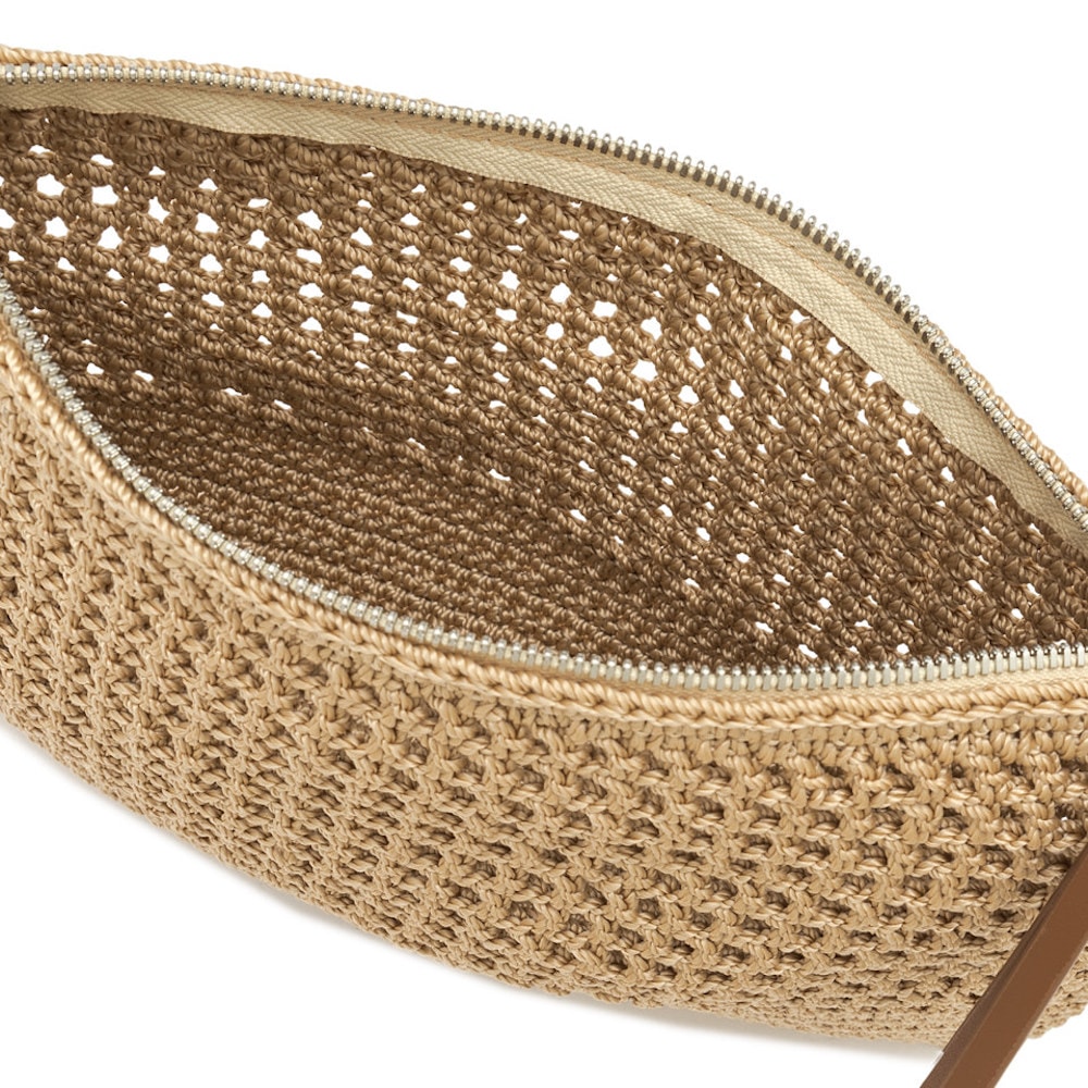 Bolso ganchillo mujer Gianni Marra natural – Estilo y frescura en Gallery Carrile foto 4
