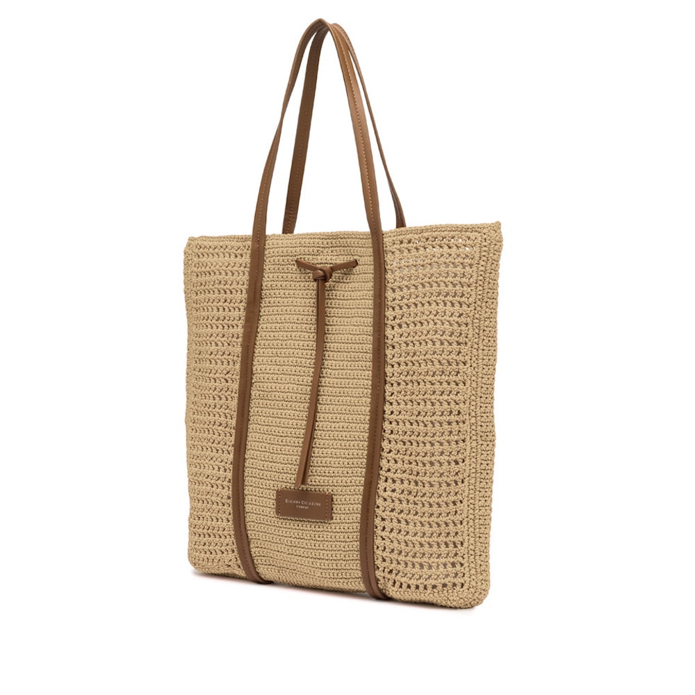 Bolso ganchillo mujer Gianni Marra shopper natural – Estilo y comodidad foto 3