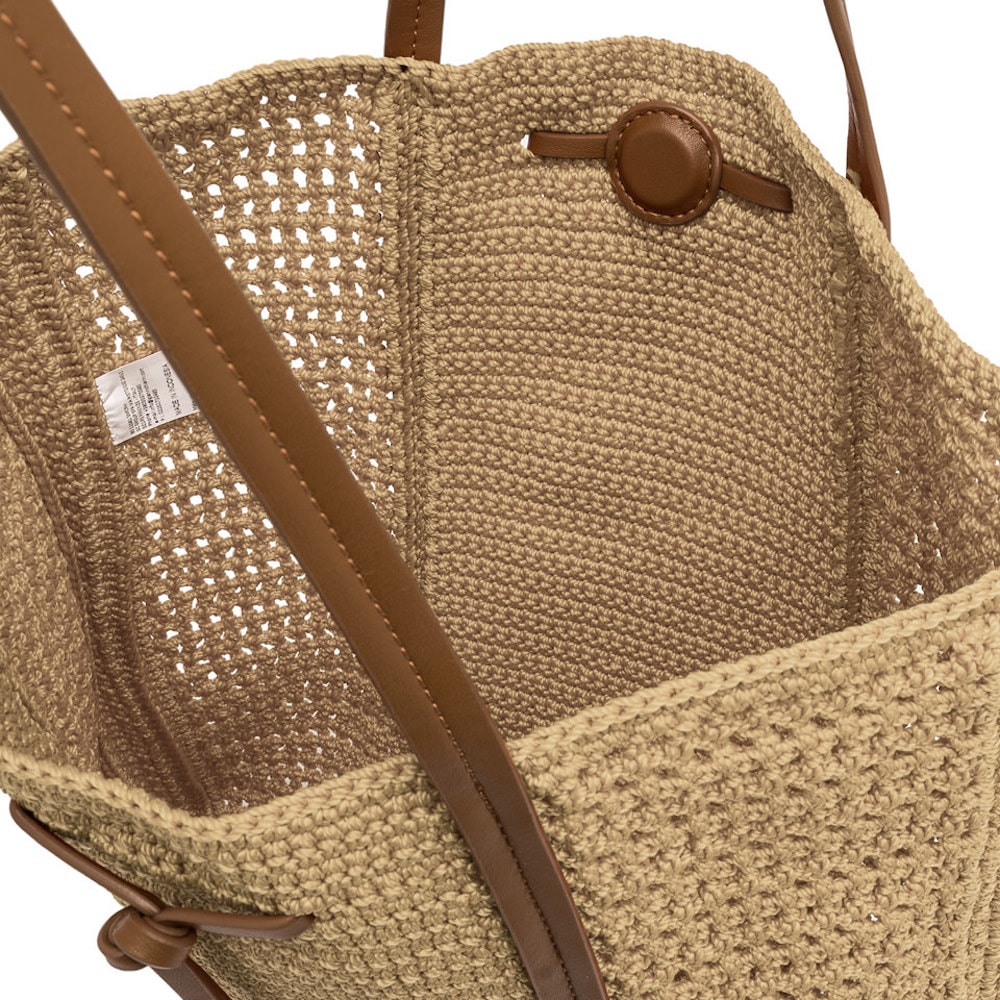 Bolso ganchillo mujer Gianni Marra shopper natural – Estilo y comodidad foto 4