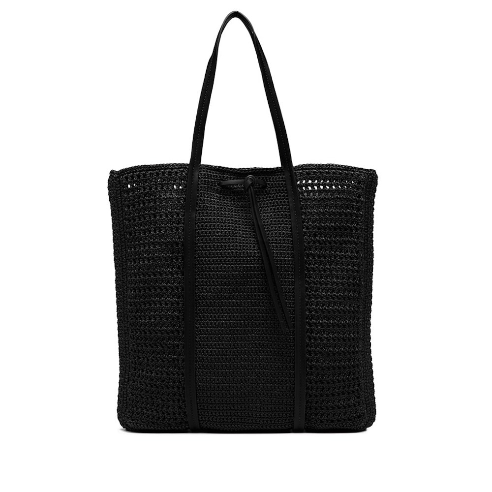 Bolso ganchillo mujer Gianni Marra shopper negro | Gallery Carrile foto 2