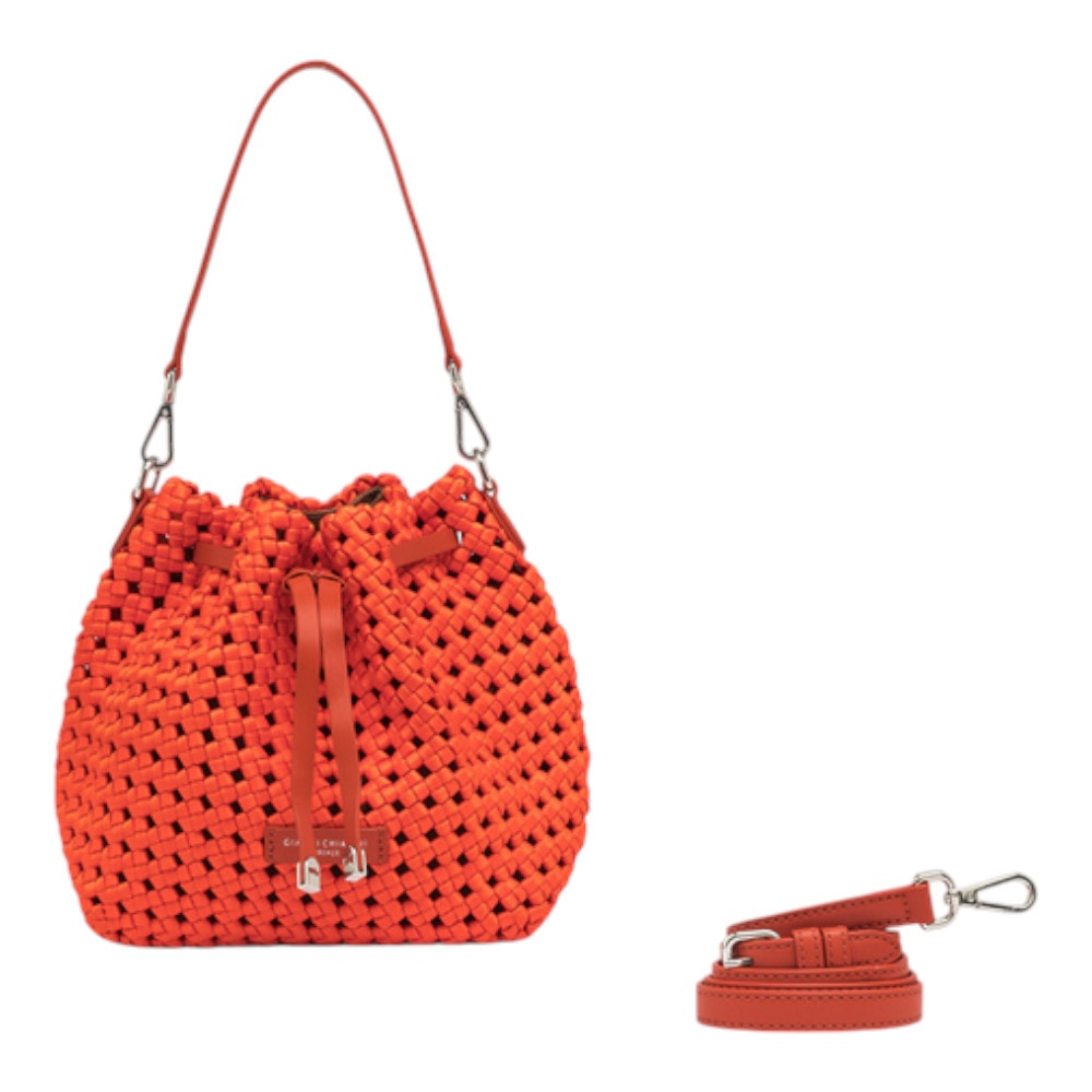 Bolso piel Mujer naranja tipo saco Gianni Chiarini FIORE 11566
