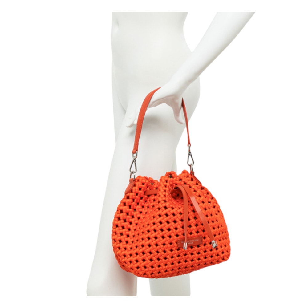 Bolso Mujer Gianni Chiarini naranja con diseño de saco - Gallery Carrilé foto 4