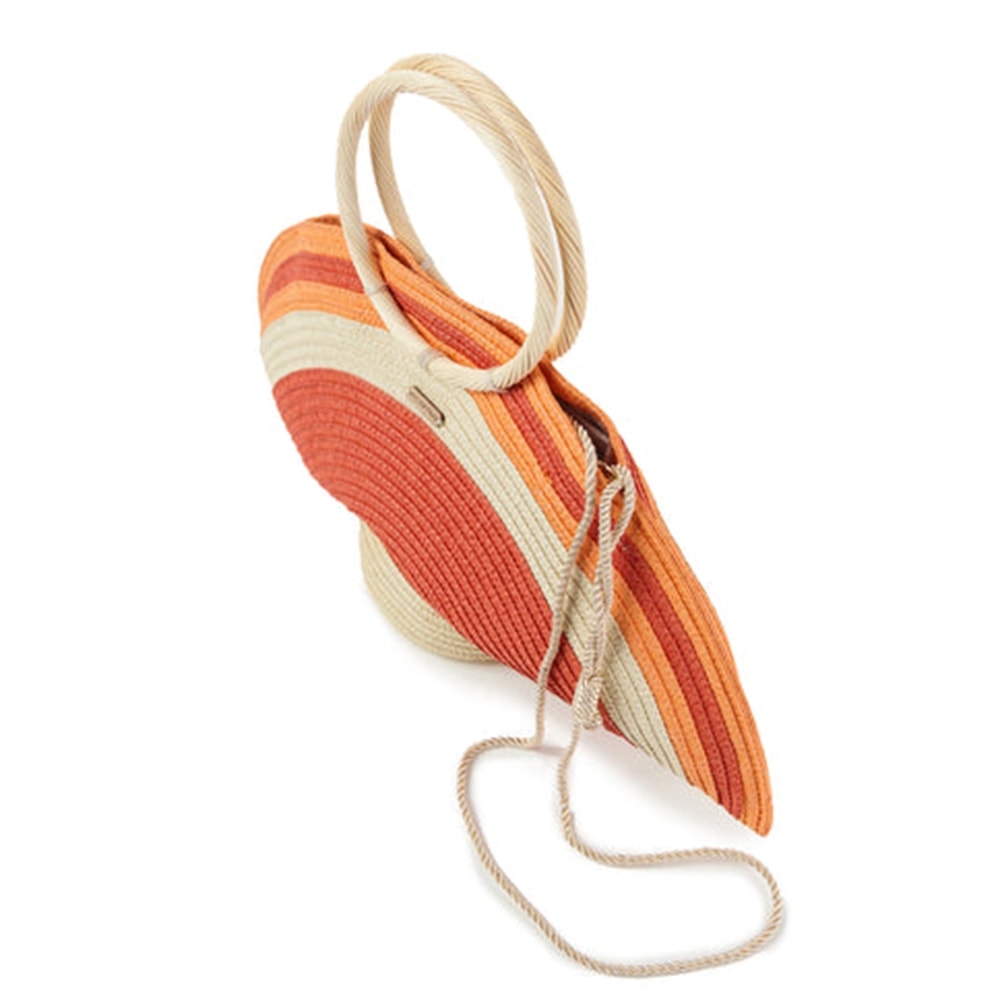 Capazo mujer Palomitas naranja – Diseño atrevido y funcional para el verano foto 2