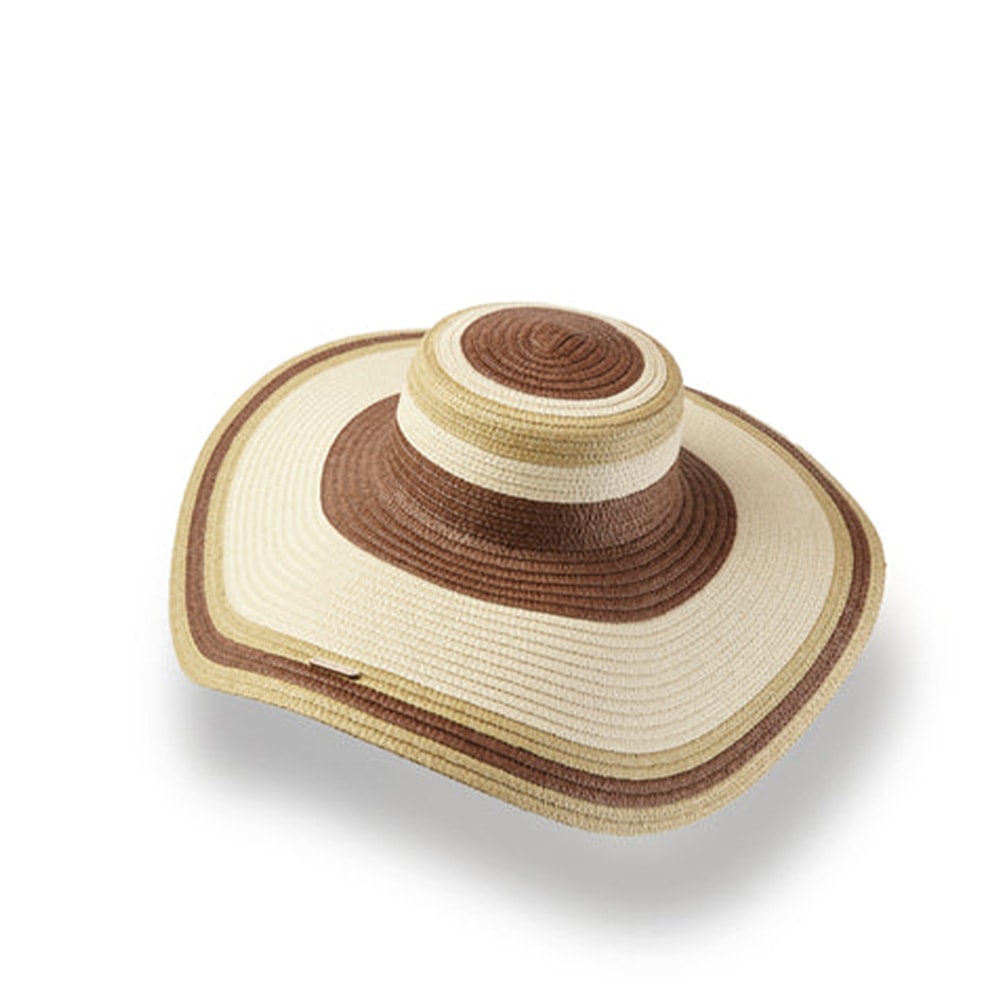 Sombrero tricolor rayado mujer Palomitas MARTA