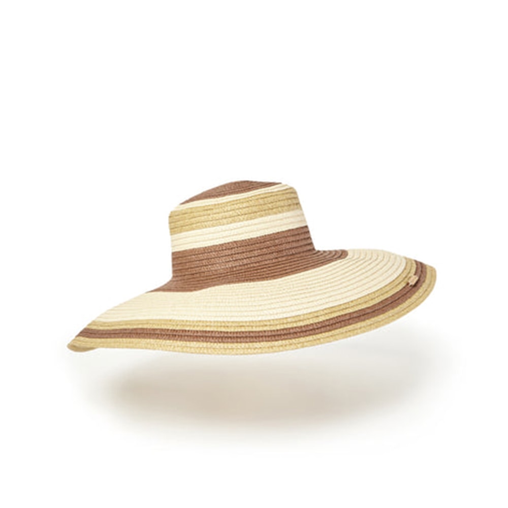 Sombrero mujer Palomitas rayado – Estilo y sombra en un diseño con presencia foto 2