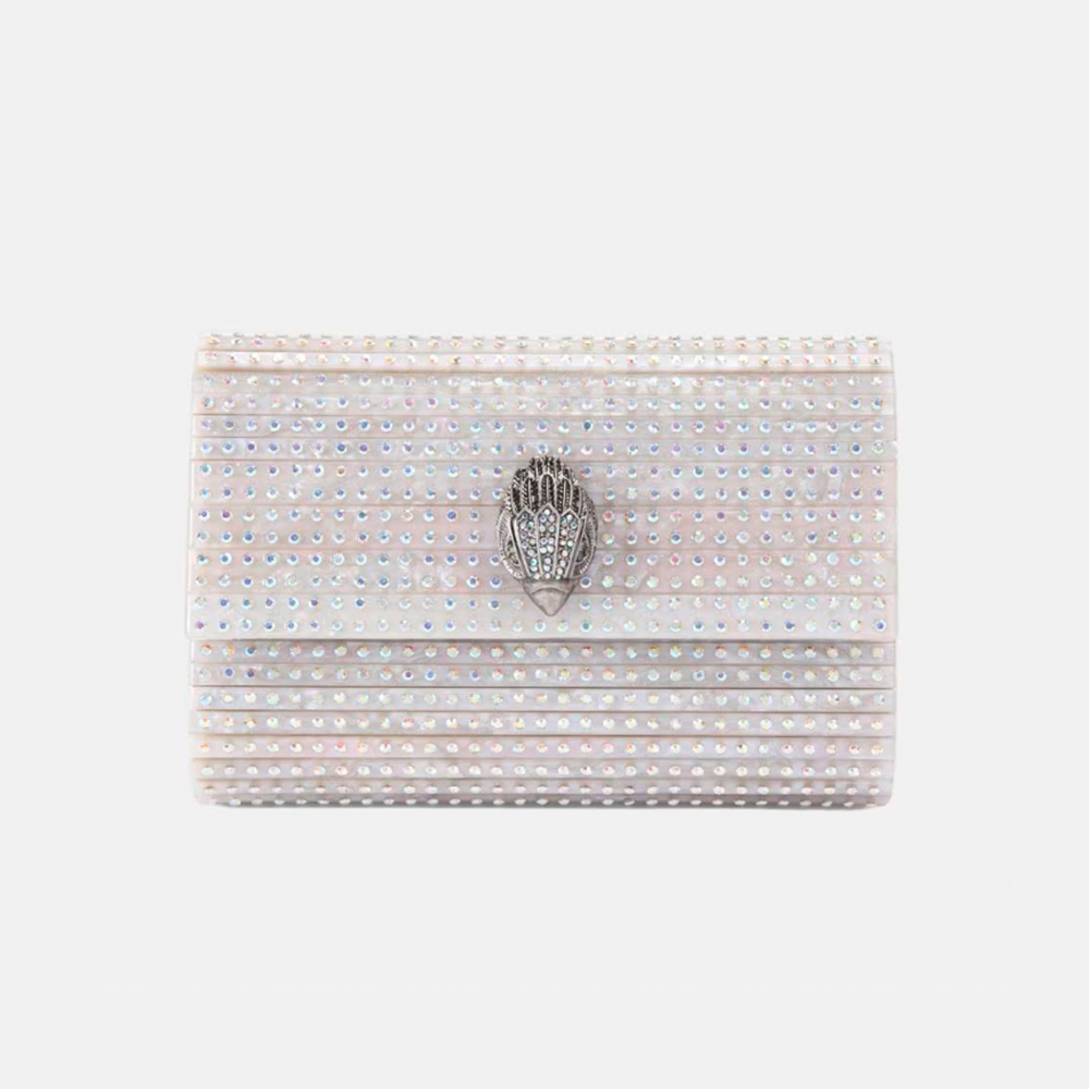 Clutch mano cadena plata Kurt Geiger Party Eagle