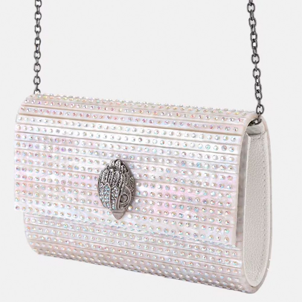 Clutch de mano con cadena Kurt Geiger | Brillo elegante foto 2