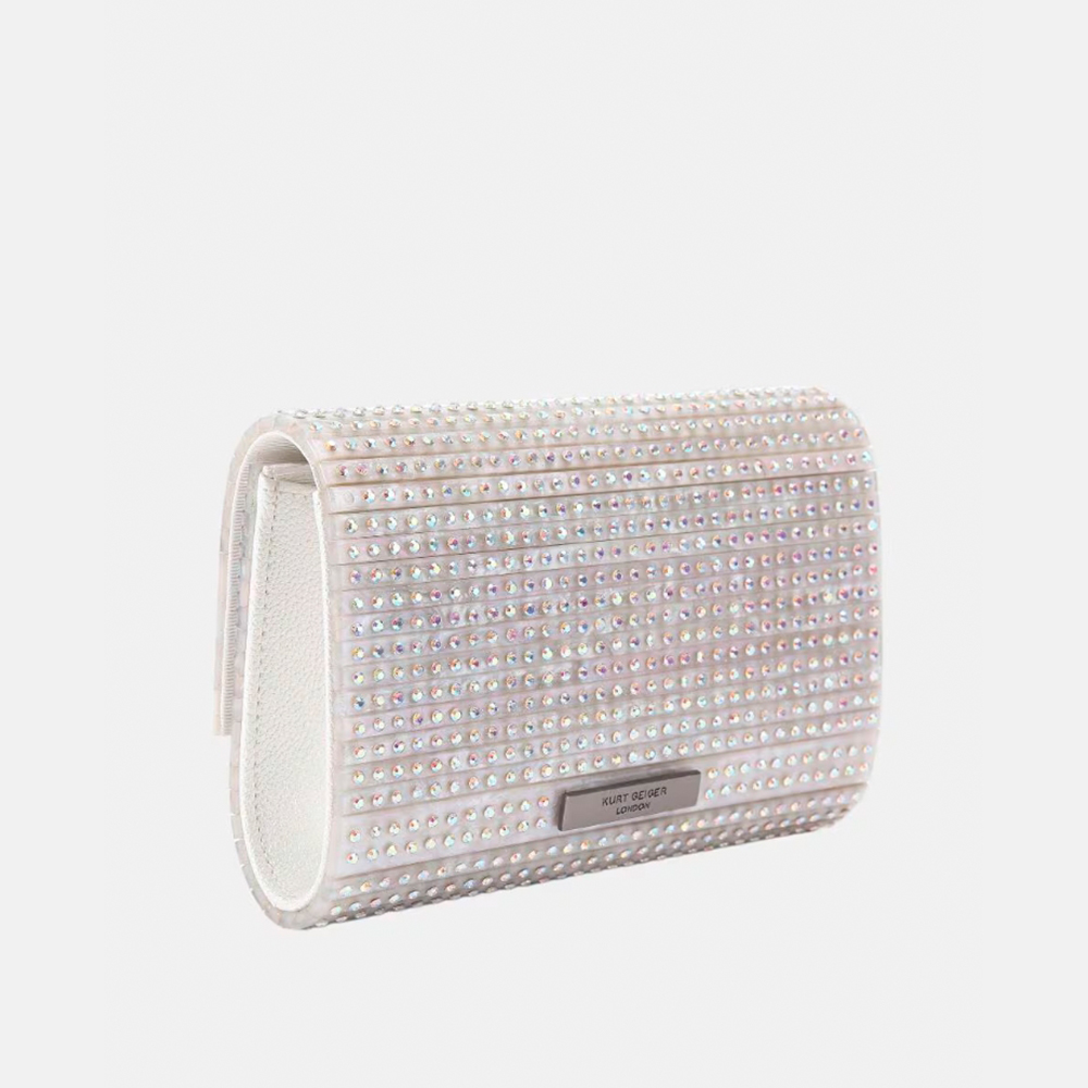 Clutch de mano con cadena Kurt Geiger | Brillo elegante foto 3