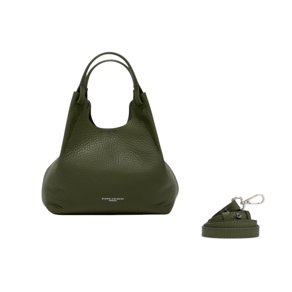 Bolso Gianni Chiarini piel kaki Dua 9719