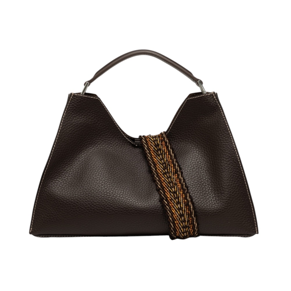 Bolso grande piel marrón Gianni Chiarini Aurora 10556