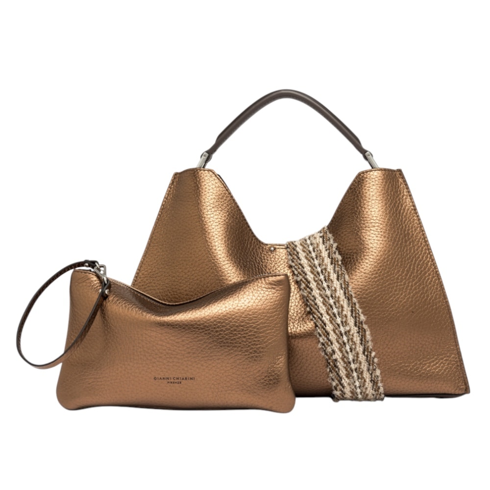 Bolso piel bronce asa – Gianni Chiarini foto 3