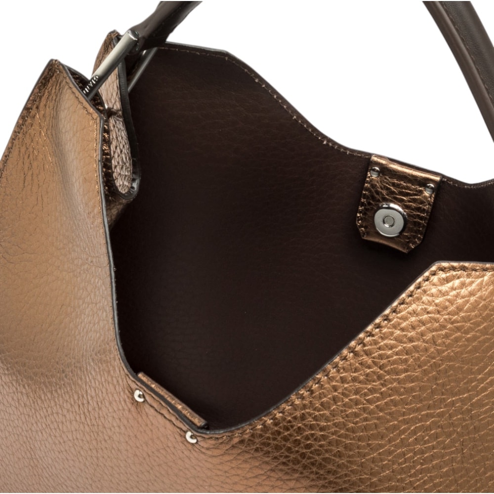 Bolso piel bronce asa – Gianni Chiarini foto 4