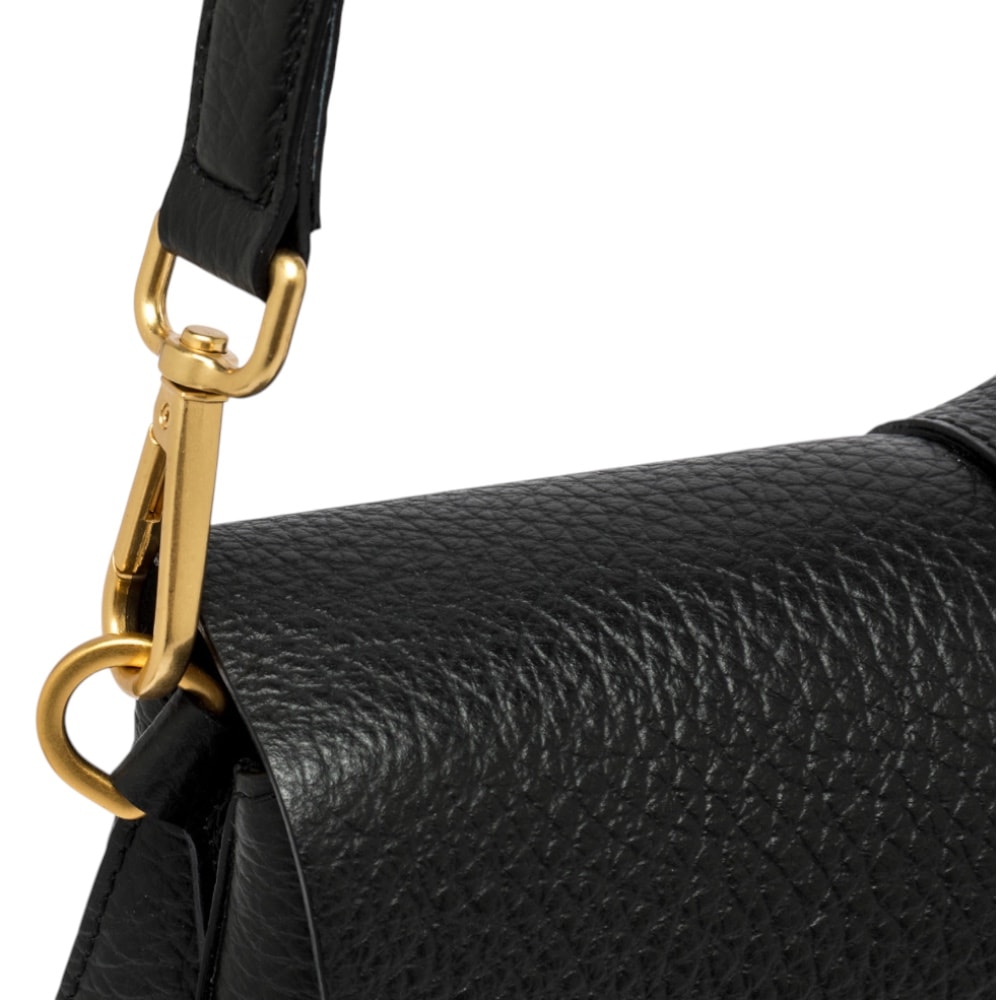 Bolso negro piel detalle asa Gianni Chiarini | Carrilé foto 3