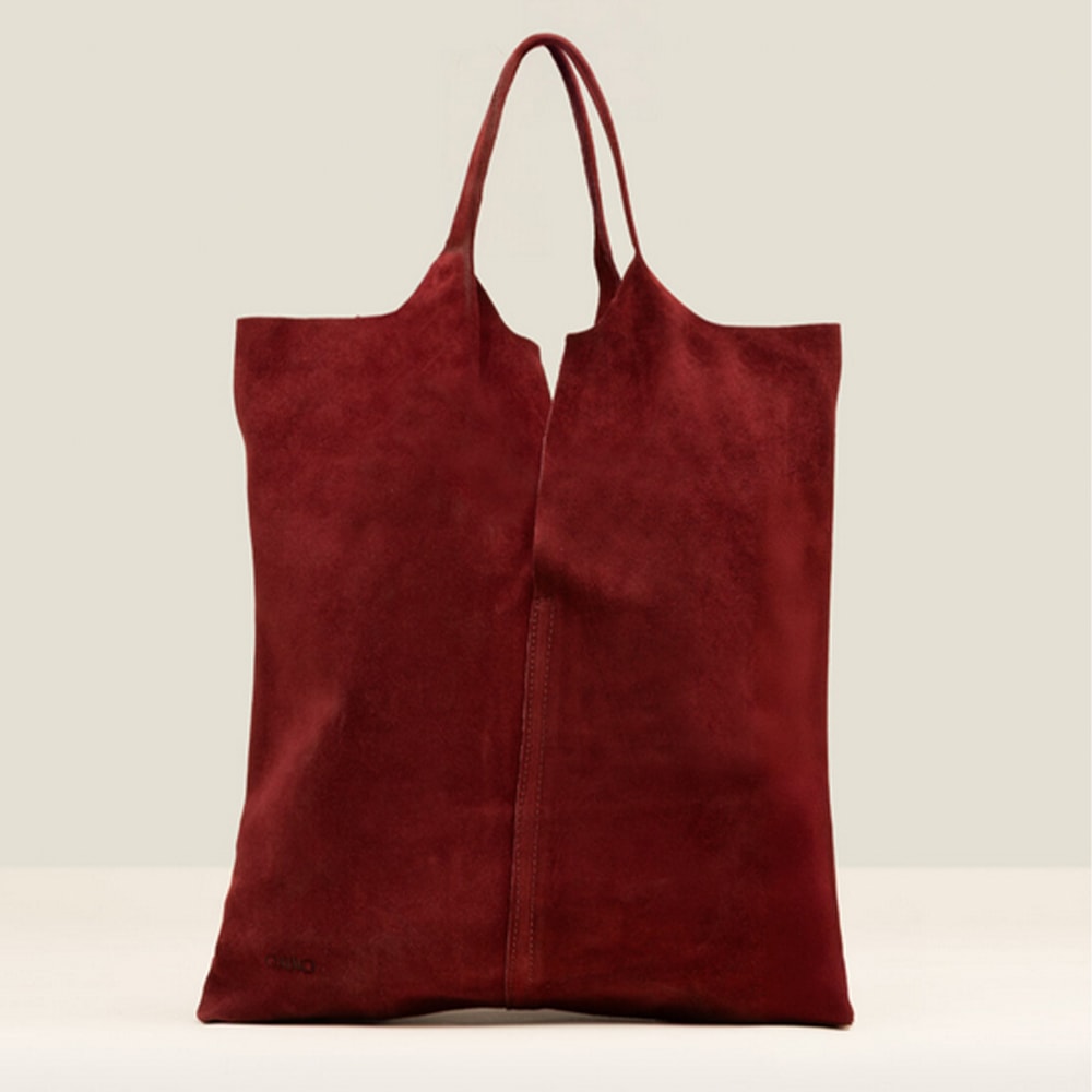 Bolso shopper ante burdeos Gaimo Cosme
