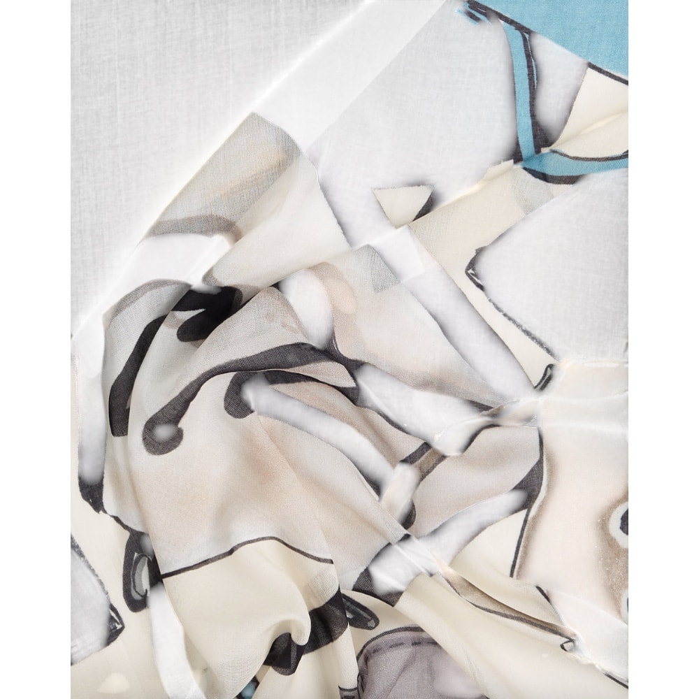 Pañuelo cuadrado multicolor Karl Lagerfeld | Carrilé foto 4