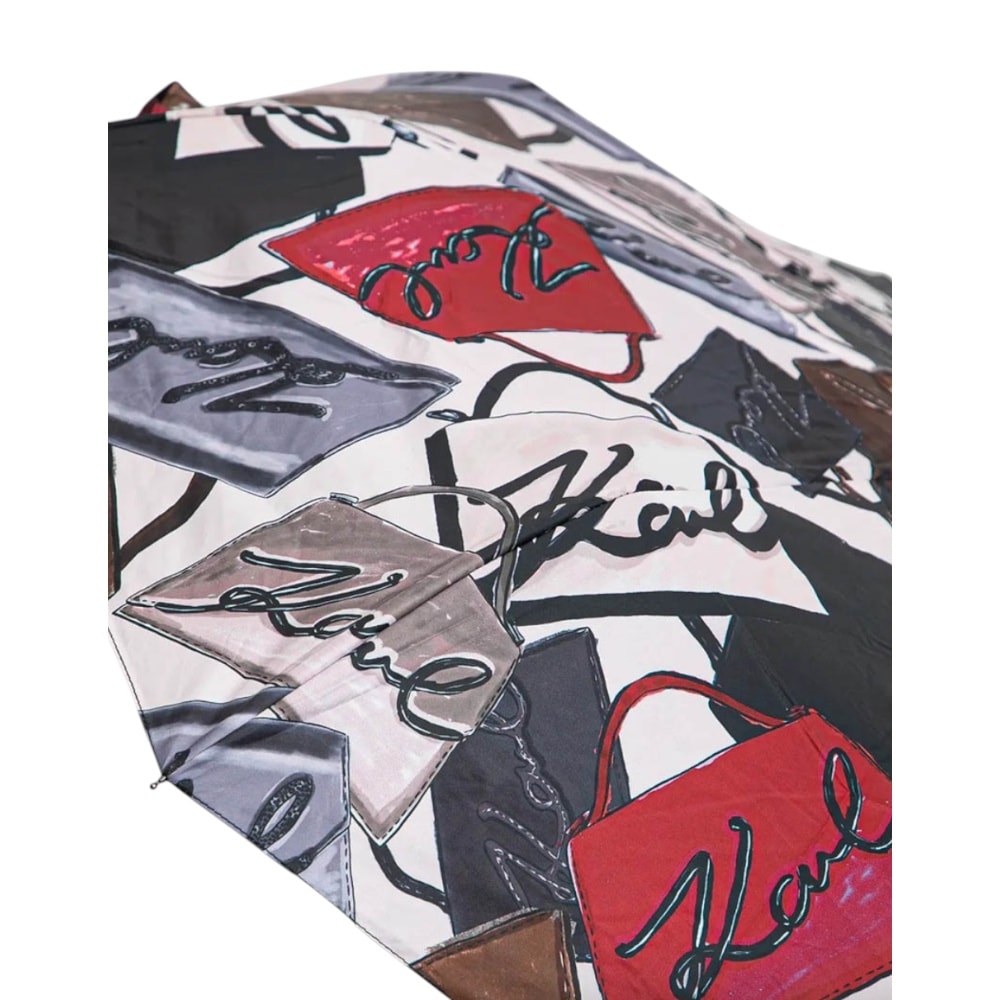 Paraguas plegable multicolor Karl Lagerfeld | Carrilé foto 3
